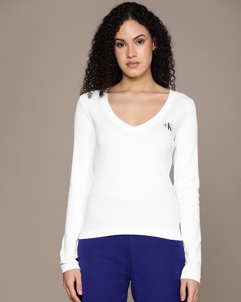 Buy White Sweaters Cardigans for Women by Calvin Klein Jeans Online Ajio