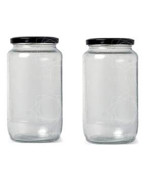 afast Set of 2 Glass Container Jars with Lids-picture-38