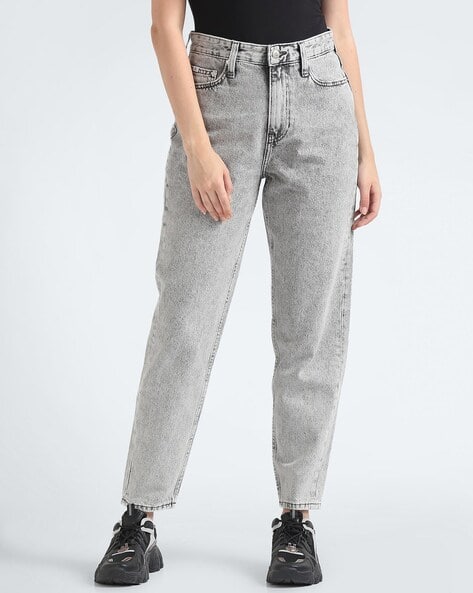 Women Acid-Wash Mon Jeans