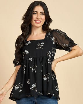 Women Regular Fit Floral Print Top