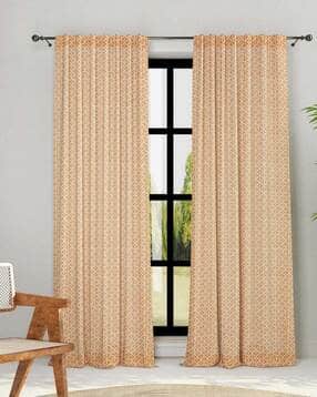 fabindia 62 GSM Floral Print Cotton Door Curtain-picture-12