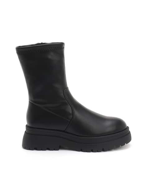 Round-Toe Boot with Slip-On Styling