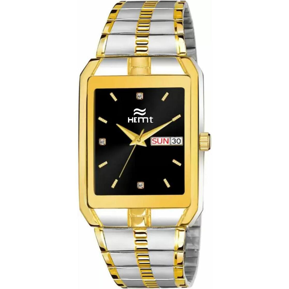 HEMT Analog Watch - For Men - Buy HEMT Analog Watch - For Men GOLD DIAL  DATE DISPLAY ANALOGUE-HM-GR353-GLD-CH Online at Best Prices in India |  Flipkart.com