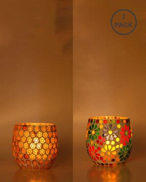 afast Set of 2 Patterned Tea Light Holders-picture-42