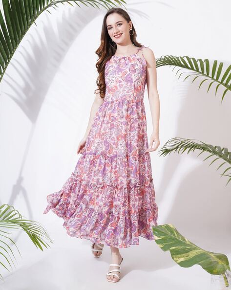 Women Floral Print Fit & Flare Dress