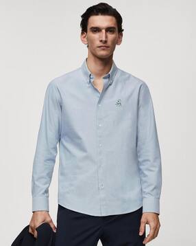 mischief monkey Tailored Fit Shirt with Button-Down Collar-picture-48