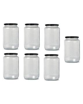 afast Set of 7 Versatile Glass Container Jars with Lids-picture-49