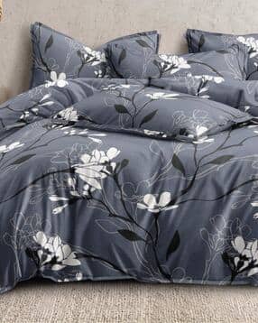 rrc Floral Print King-Size Bedsheet with Pillow Covers-picture-39