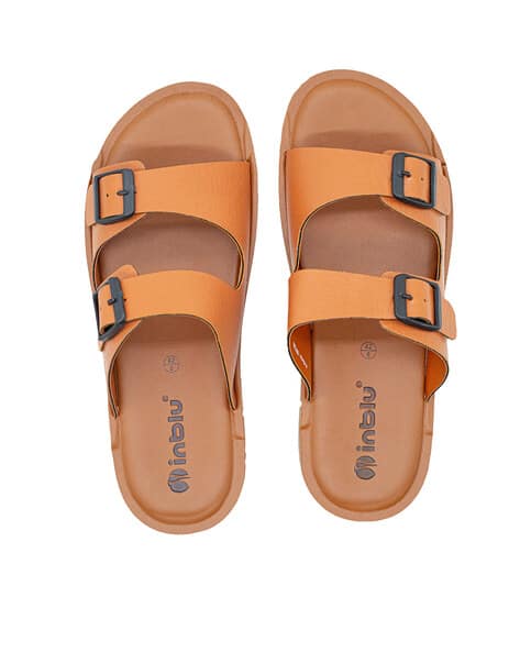 Buy Tan Flip Flop Slippers for Men by INBLU Online