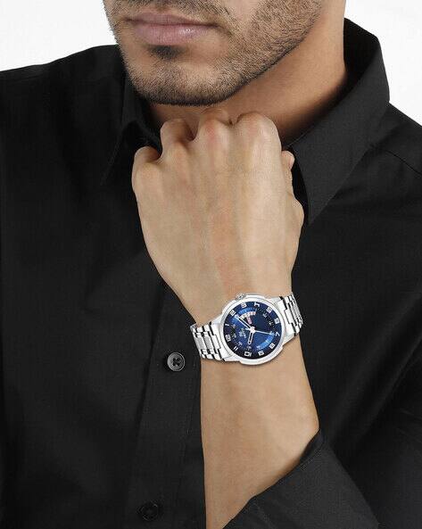 Hemt HM-GR902-BLU-CH Men Round-Dial Analogue Watch