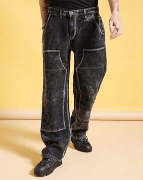 Buy Black Jeans for Men by The Indian Garage Co Online | Ajio.com