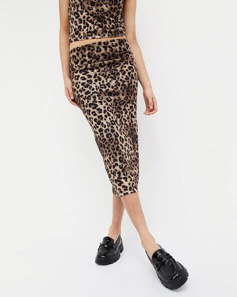 Animal Print Pencil Straight
