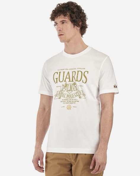 Short-Sleeve Cotton T-Shirt with Crew-Neck