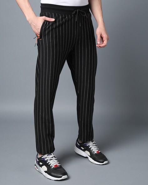 Mens striped jogger pants online