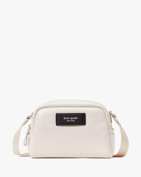 Buy KATE SPADE Puffed Small Leather Crossbody Bag Off-White