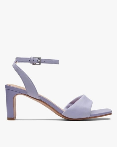 Buy Lilac Heeled Sandals for Women by CLARKS Online Ajio