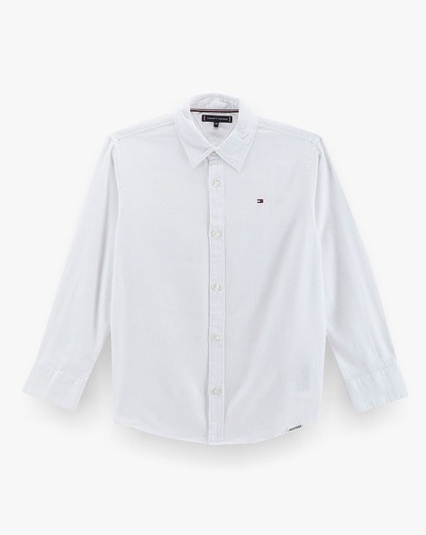 Tommy Hilfiger Boys Waffle Long-Sleeve Shirt