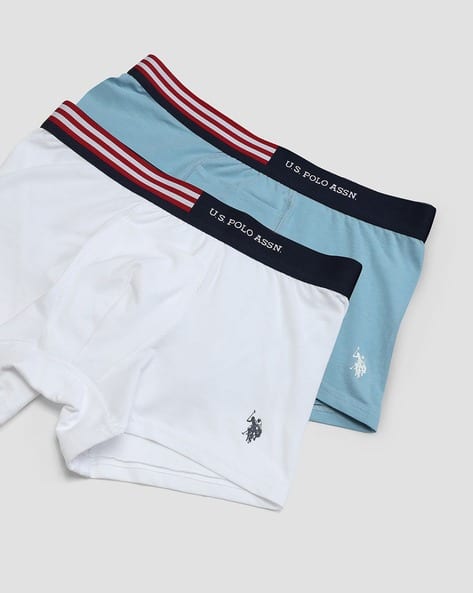 Buy White Blue Trunks for Men by Polo Online