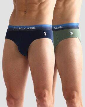 Pack of 2 Briefs with Elasticated Waist-image-44