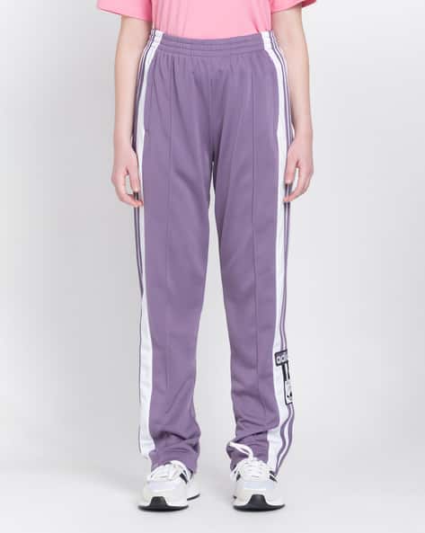 Women Striped Straight Track Pants