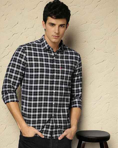 Levis Men Checked Slim Fit Shirt