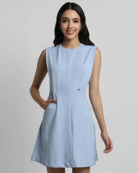 Women Shift Dress with Insert Pockets