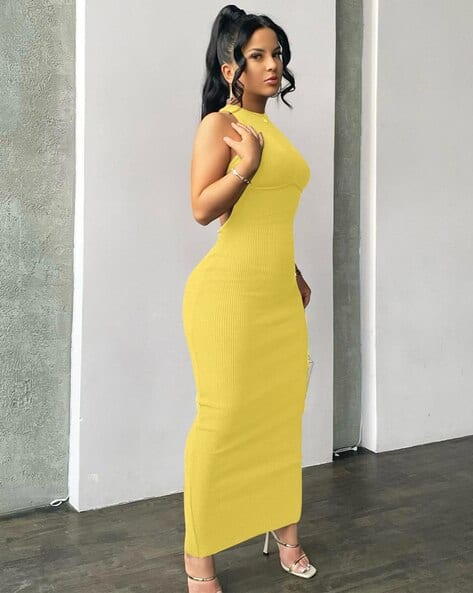 Halter-Neck Bodycon Dress