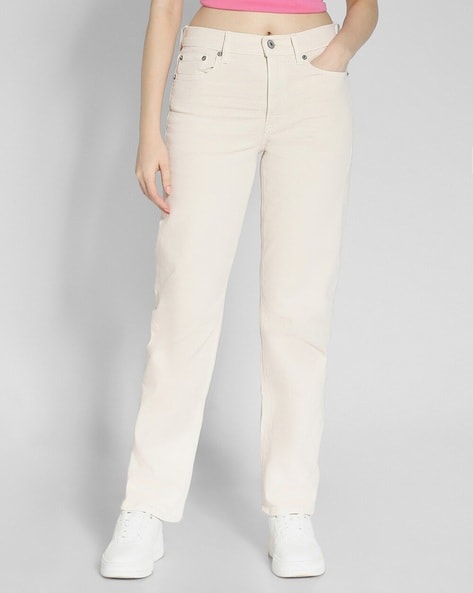 Women High-Rise Straight Fit Jeans