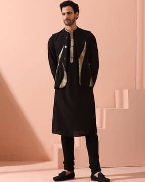 Mandarin Collar Jacket with Full Sleeves-image-14