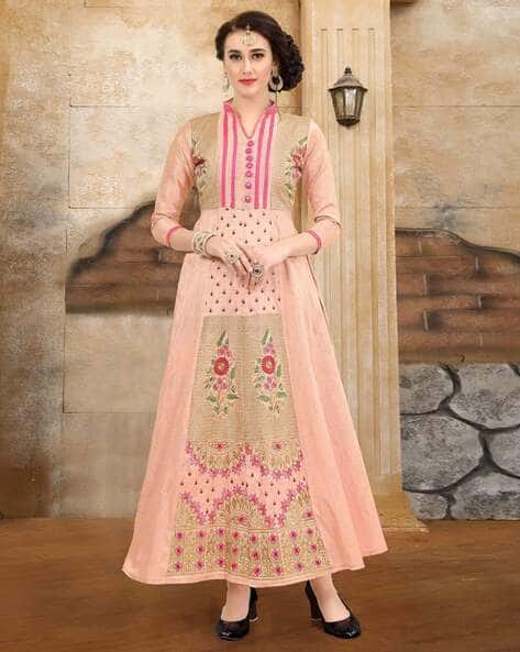 Buy Peach Dress Material for Women by Peachmode Online