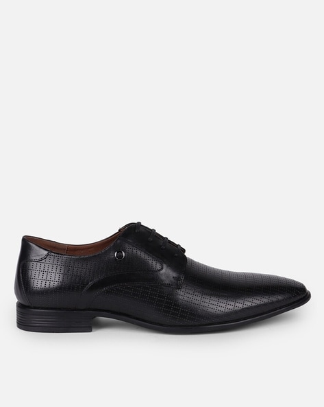 Men Perforated Lace-Up Oxfords