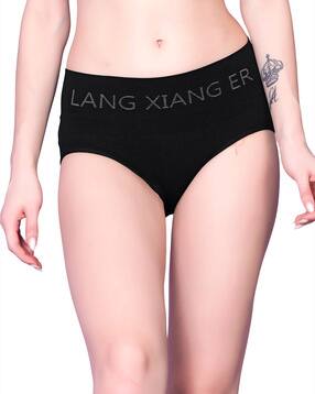 Women Typographic Print Hipster Panties-image-48