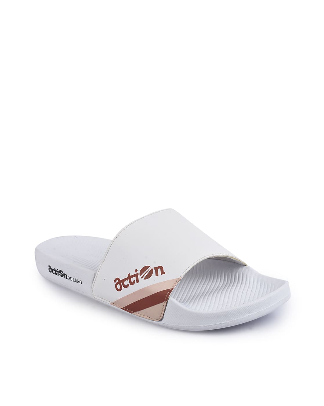Buy White Flip Flop Slippers for Men by ACTION MILANO Online - Main Image