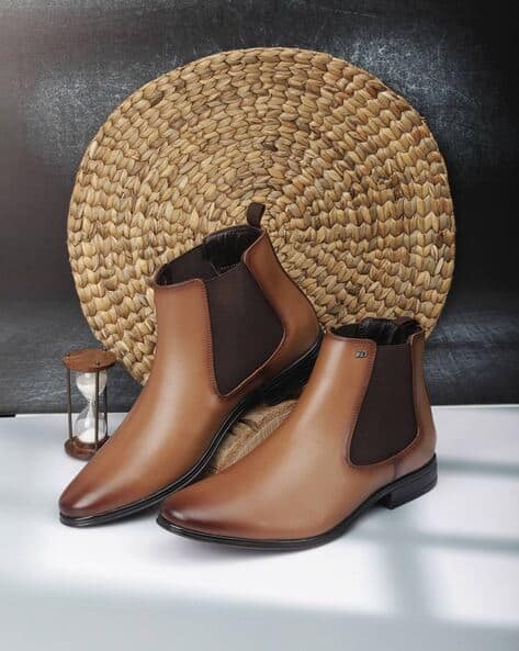 Buy Tan Boots for Men by ID Online