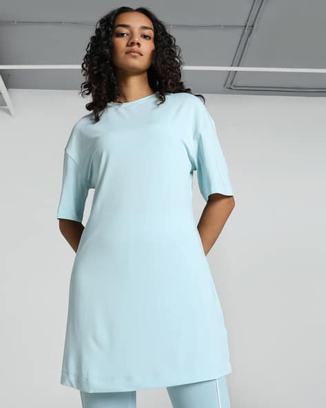 Ajio Puma Oversized T-shirt Dress Buy Turquoise Surf Tshirts For Women By  PUMA Online