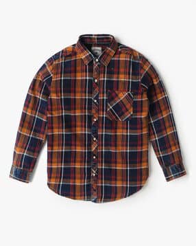 lee cooper Boys Checked Relaxed Fit Shirt-picture-39