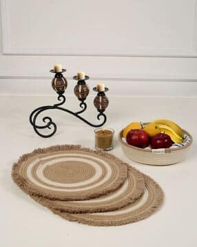 anwyn Set of 3 Jute Braided Table Placemats-picture-26