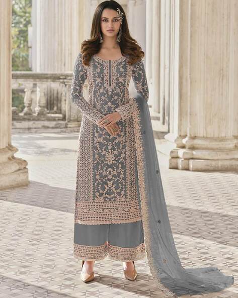 Women Semi-Stitched Straight Dress Material Price in India