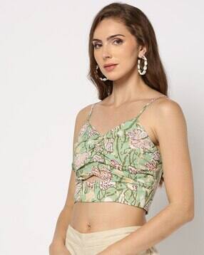 svrnaa by azorte Floral Printed Tube Top-picture-21