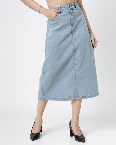 アンドマリー Heart hip denim skirt ANDMARY】Heart hip denim skirt