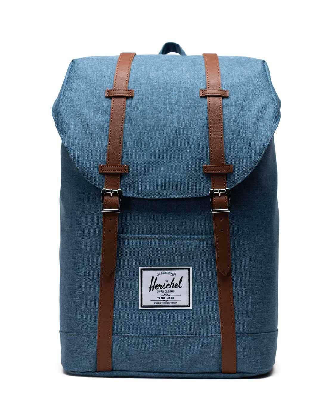 buy herschel backpacks online india Supply Co. Heritage Backpack, Dark Shadow/Black/Black Leather, One Size Buy Herschel 30 Green Backpack