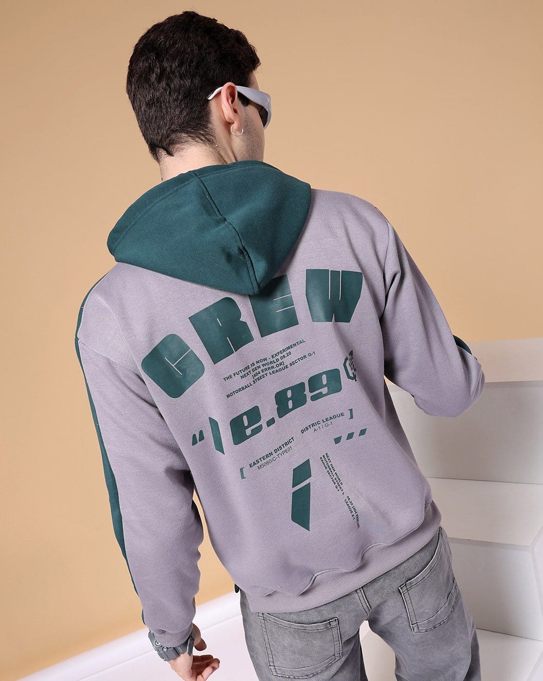 グレンマーティンス ×  Design Sweat Hoodie S Buy Teal Green Sweatshirt & Hoodies for Men by The Indian Garage
