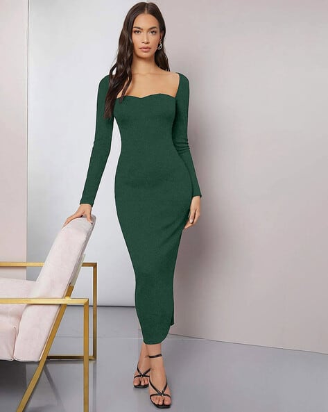 Buy Alekya Women Full-Sleeves Bodycon Dress Online