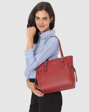 Caprese maroon solid handheld bag on sale