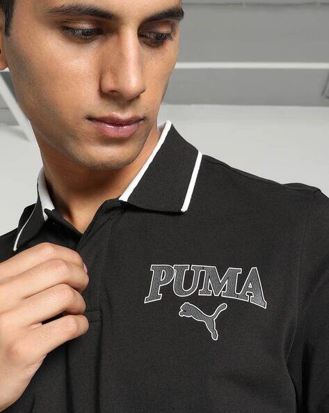 Brand Puma Puma Formal Shirts Brand Print Regular Fit Polo T-Shirt