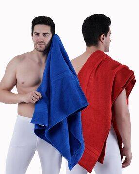 dollar Set of 2 Cotton Bath Towels 59" x 30"-picture-26