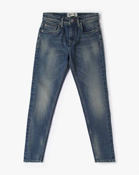 Boys Mid-Wash Skinny Fit Jeans