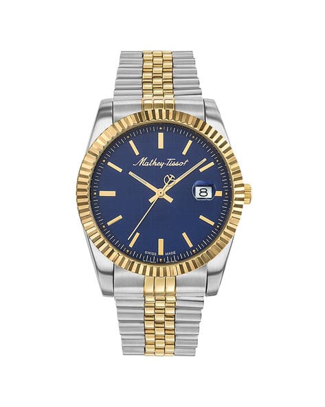 Mathey- Tissot Analogue Watch with Metal Strap