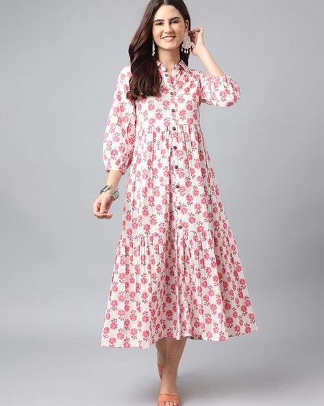 Pink Kurtas for Women by ANANDITA Online | Ajio.com