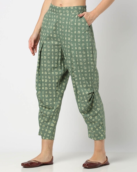 Women Block Print Relaxed Fit Pants Price in India
